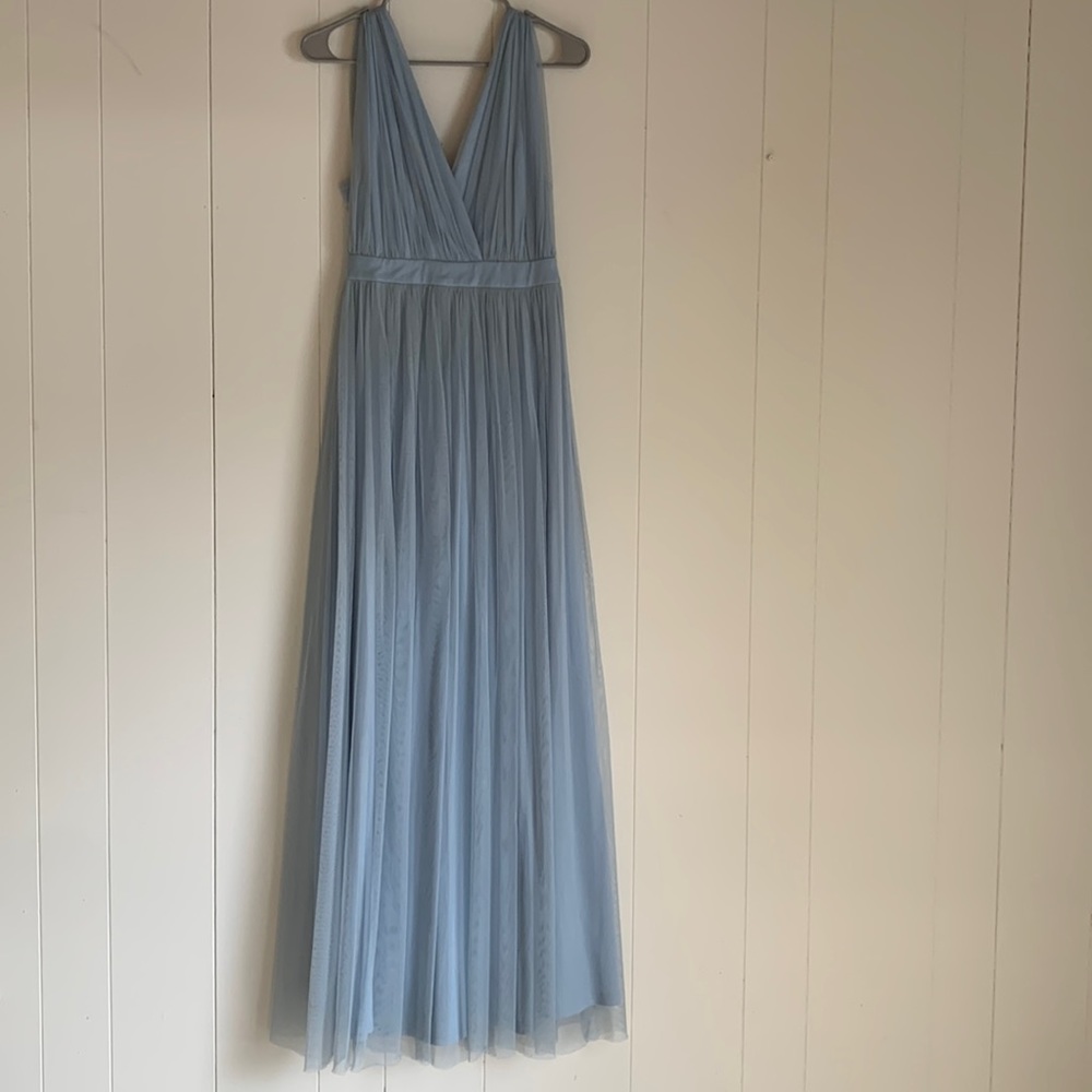 Lulus size small long formal blue dress